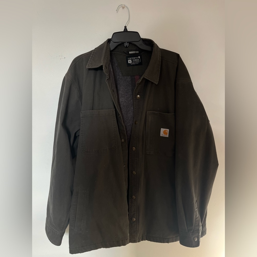 Carhartt button up shirt jacket